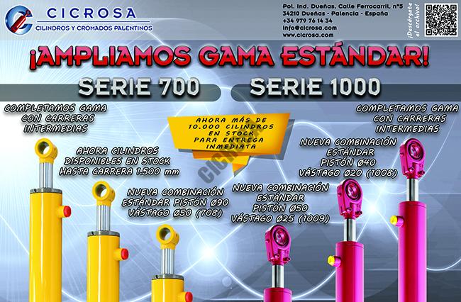 Cilindro hidráulico - 1000 series - CILINDROS Y CROMADOS PALENTINOS, S.L. -  de doble efecto / estándar